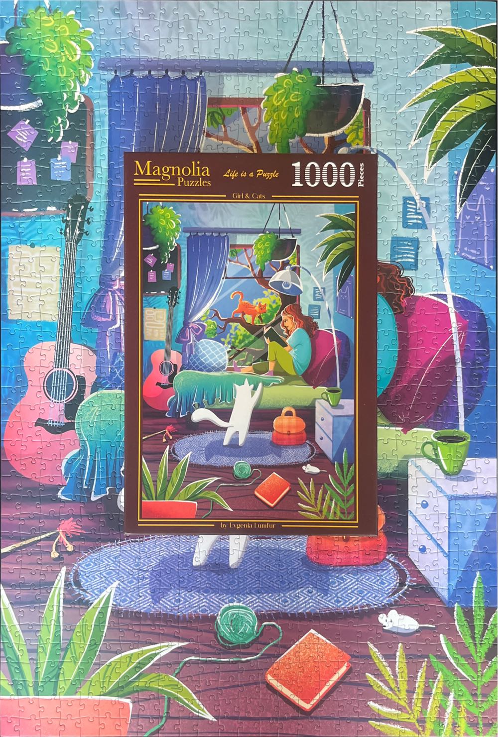 Girl And Cats - Magnolia puzzle collectible [Barcode 8684595060599] - Main Image 4