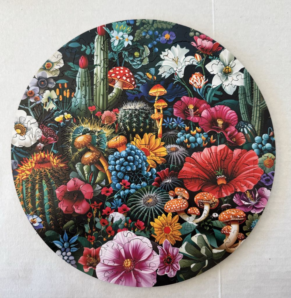 Fantasy Flowers - Iconic Puzzles puzzle collectible [Barcode 806812407149] - Main Image 2