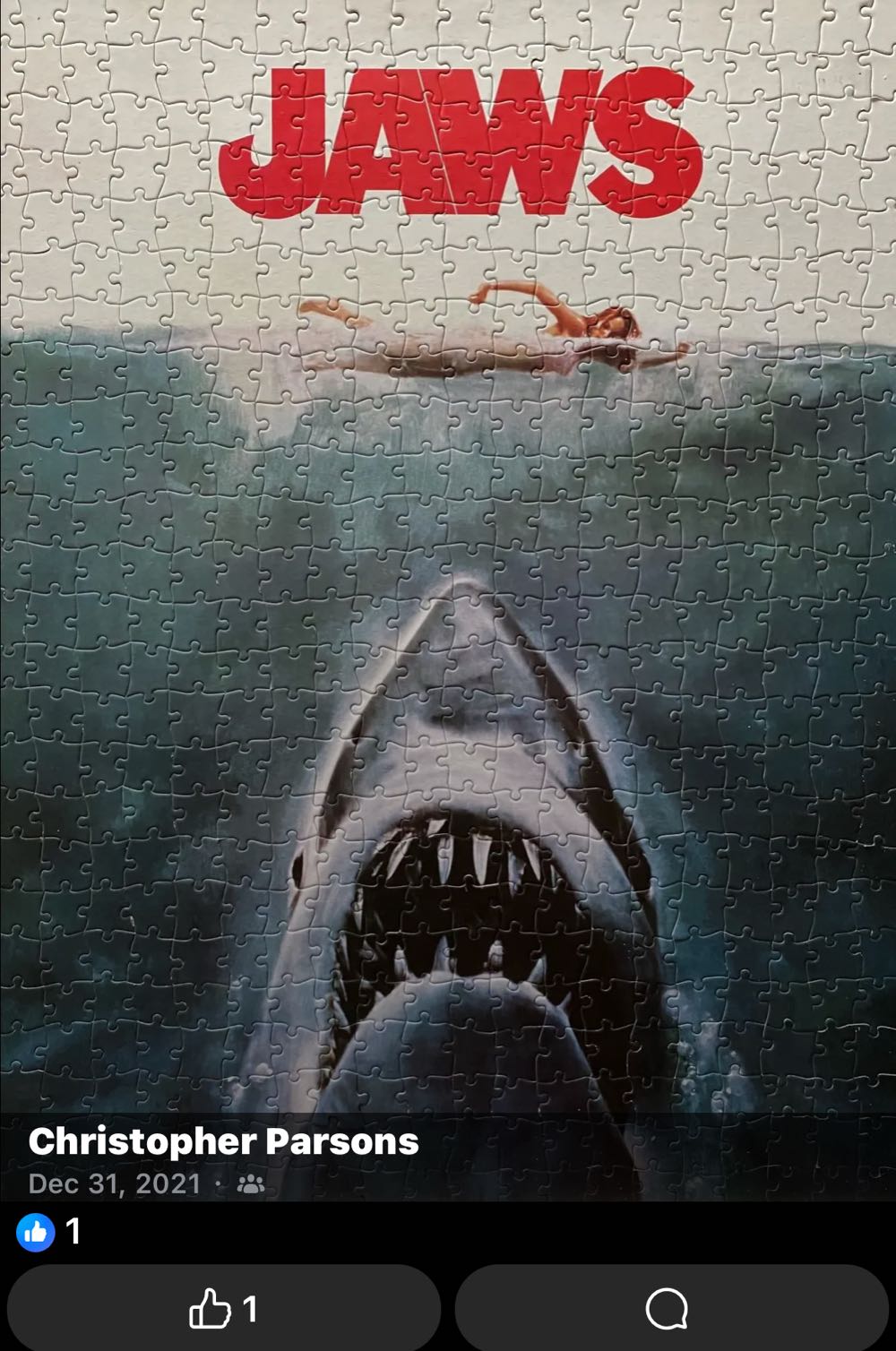 0003 Cardinal: Blockbuster - Jaws - Cardinal puzzle collectible - Main Image 2