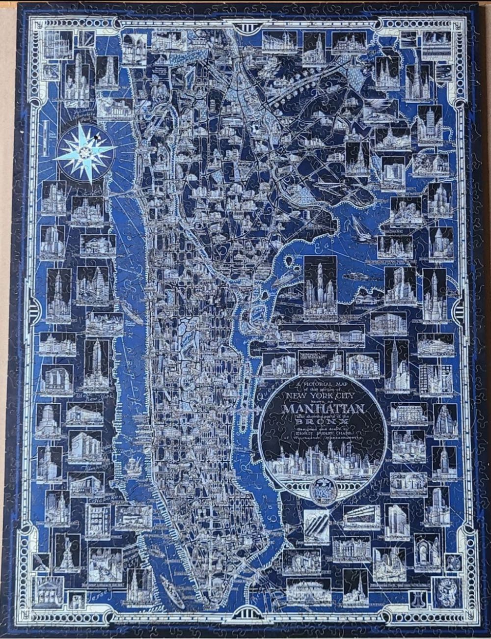 A Pictorial Map Of New York City-SOLD - Liberty Puzzles 🇺🇸 puzzle collectible - Main Image 3