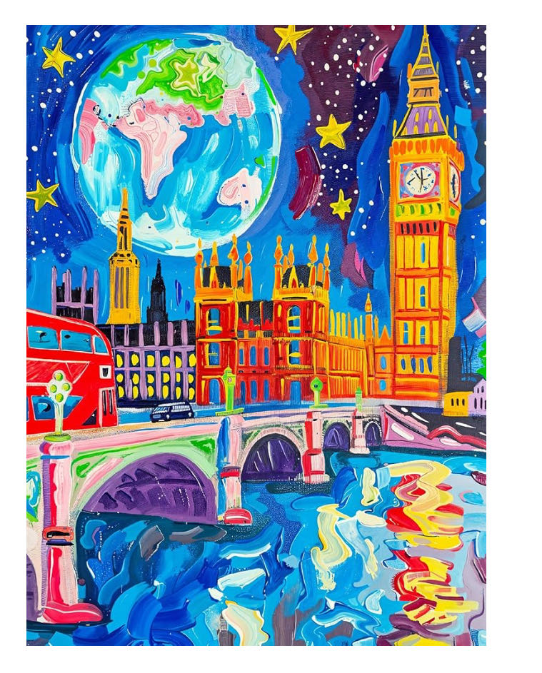Starry Night In London - Cross & Glory puzzle collectible [Barcode 850063772037] - Main Image 2