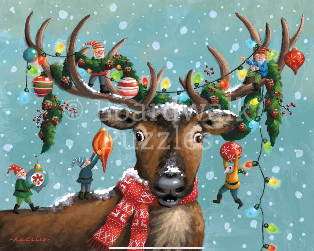 Christmas In The Antlers - Boardwalk puzzle collectible - Main Image 2