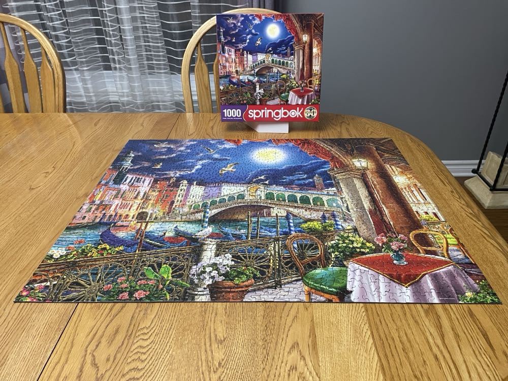 Evening Cafe in Venice - Springbok puzzle collectible [Barcode 091683112654] - Main Image 2