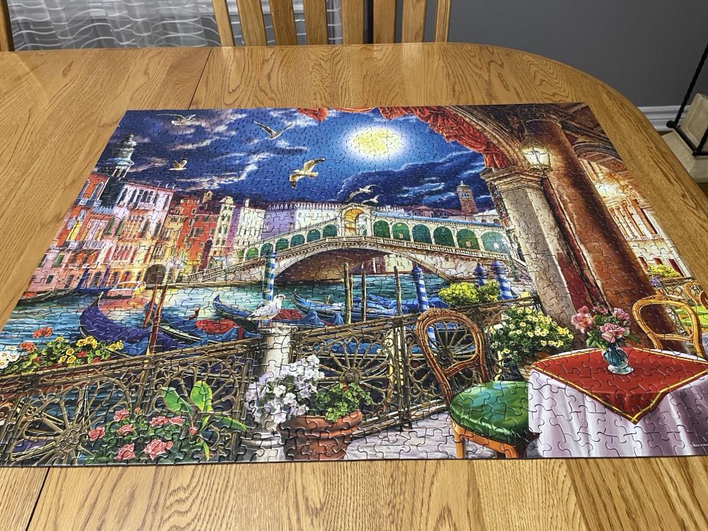 Evening Cafe in Venice - Springbok puzzle collectible [Barcode 091683112654] - Main Image 3