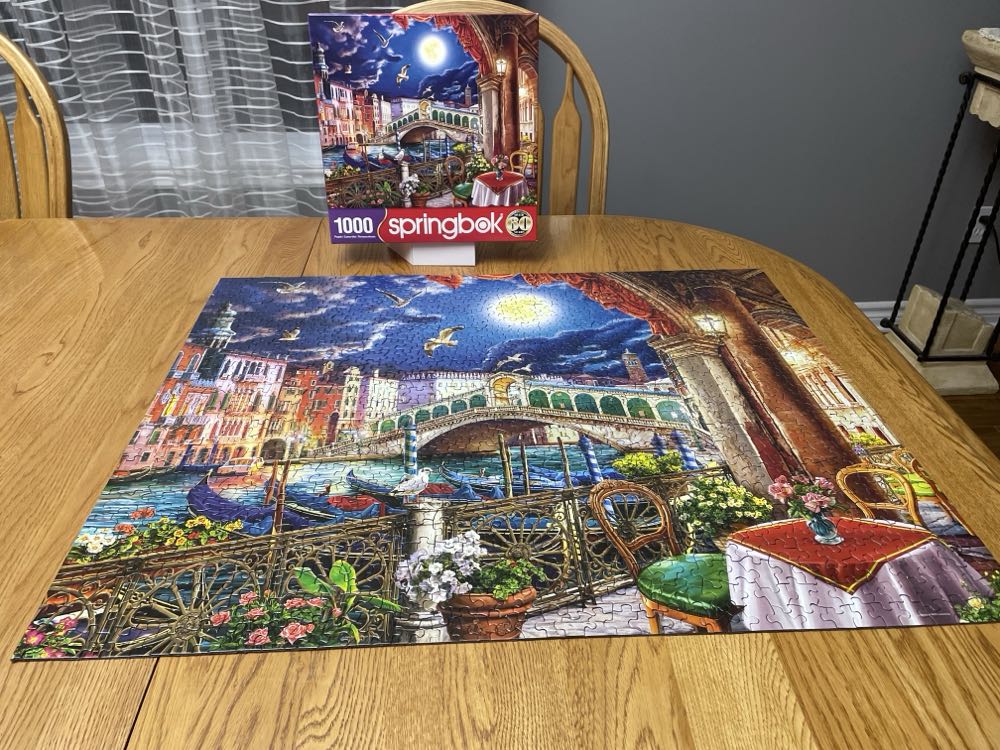 Evening Cafe in Venice - Springbok puzzle collectible [Barcode 091683112654] - Main Image 4