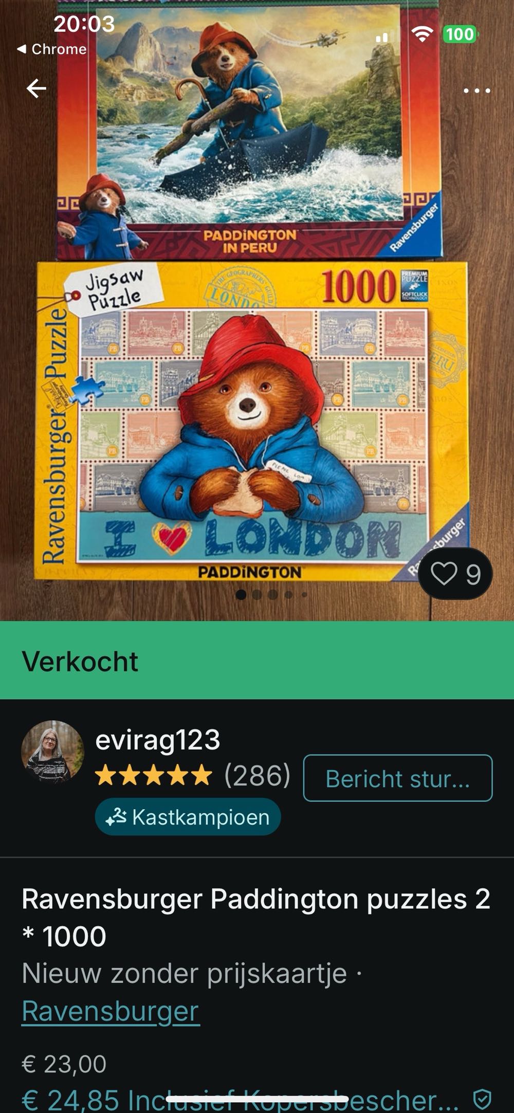 Paddington in Peru - NFT - Ravensburger puzzle collectible [Barcode 4005555012665] - Main Image 4