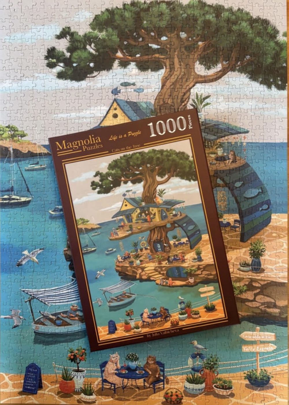 Cats On The Tree🟦 - Magnolia puzzle collectible [Barcode 8684595060292] - Main Image 4