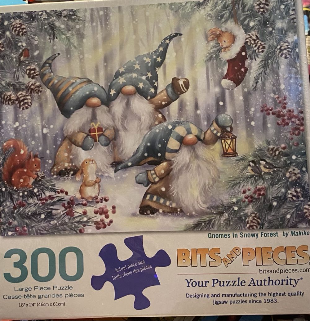 Gnomes In Snowy Forest - Bits & Pieces puzzle collectible [Barcode 192949086754] - Main Image 2