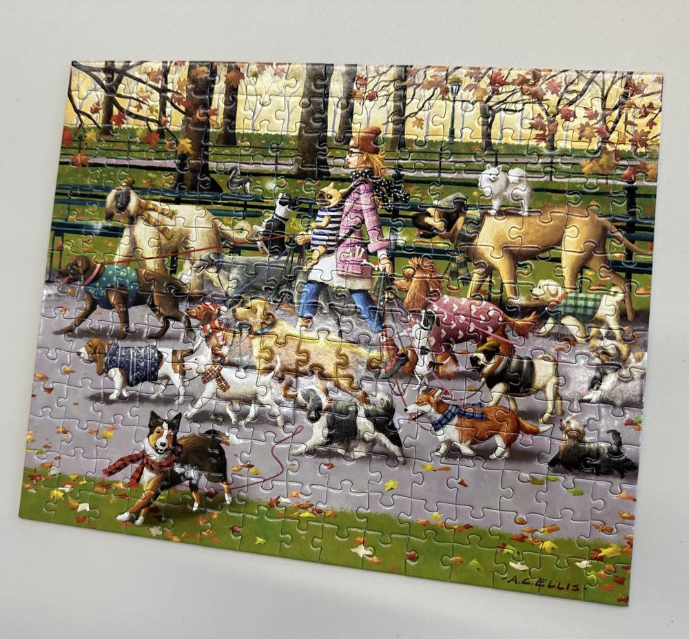 Dog Walker - Boardwalk puzzle collectible [Barcode 671095905596] - Main Image 2