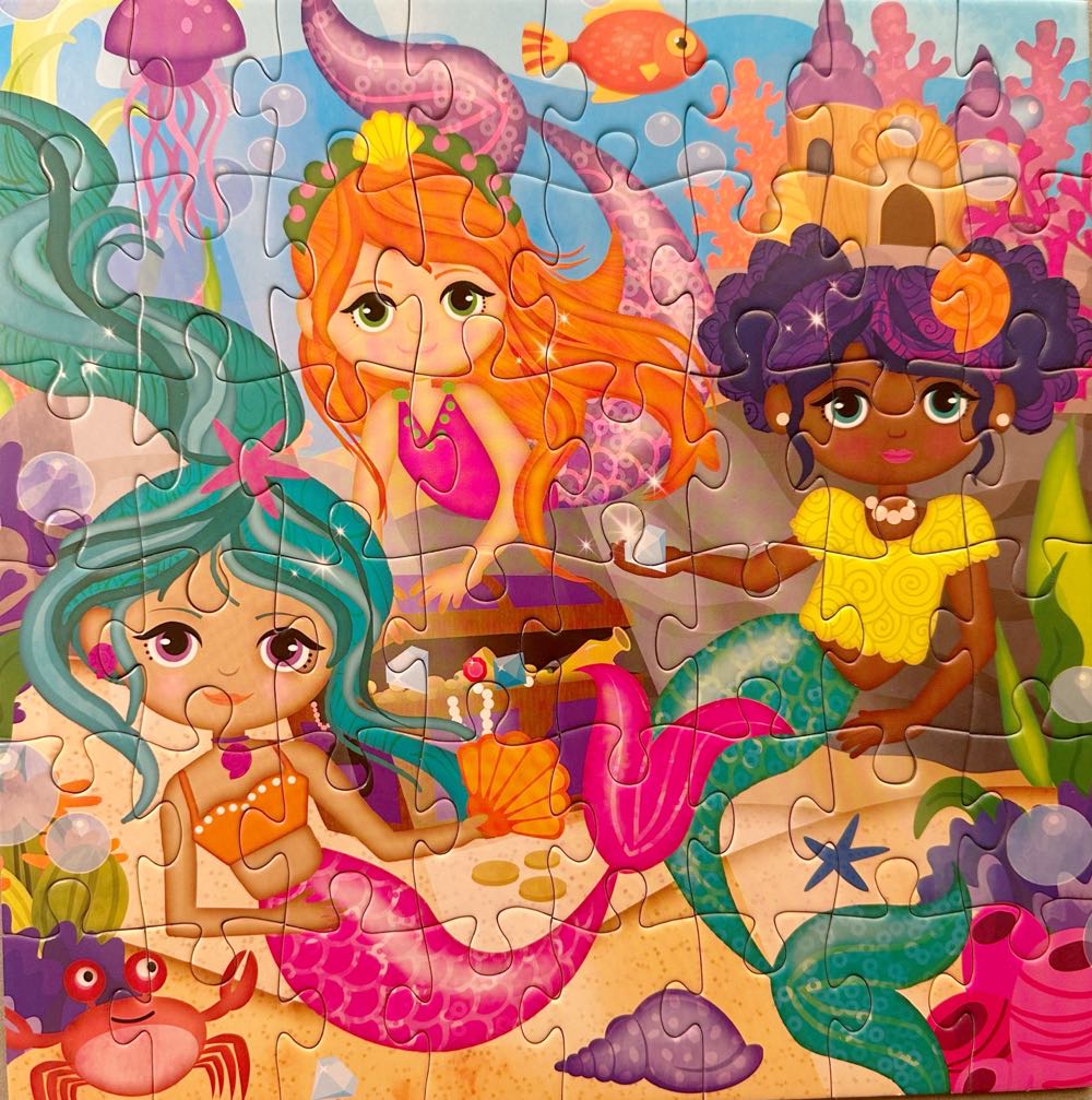 Mermaids 48 Pc Jigsaw Puzzle Made For Children Brand New Sealed Box! - Masterpieces, Inc. puzzle collectible [Barcode 705988626005] - Main Image 2