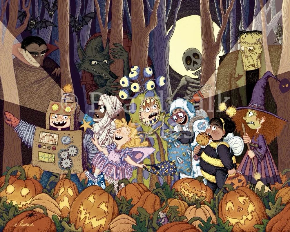 Halloween Adventure - From Jeanne - Boardwalk Puzzle Company puzzle collectible [Barcode 671095005753] - Main Image 2