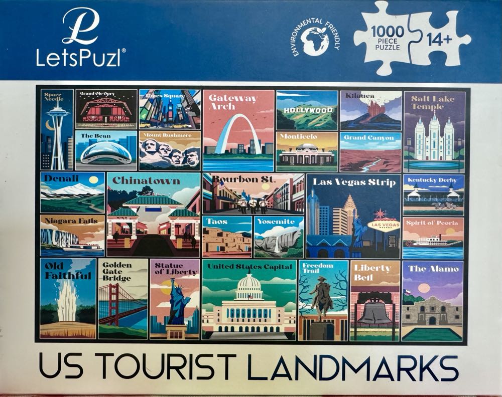 US Tourist Landmarks (v)  - LetsPuzl puzzle collectible - Main Image 2