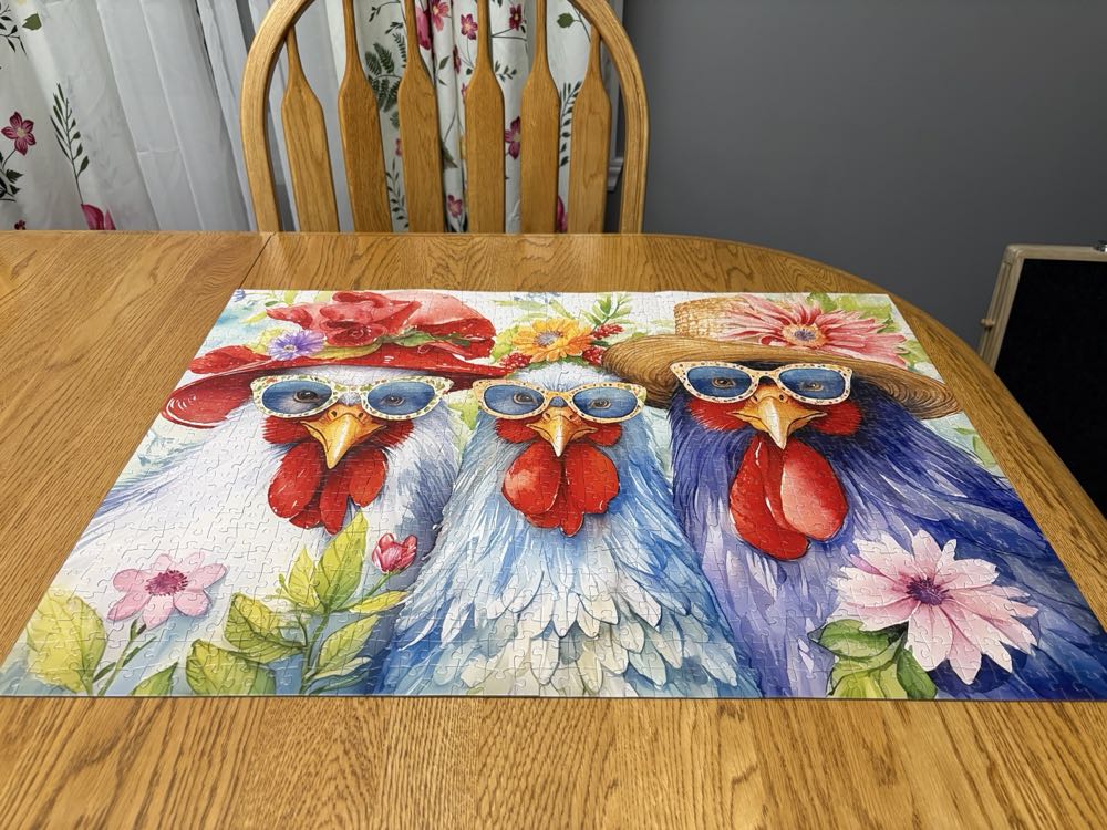 3 Blue Roosters  - Tucocoo puzzle collectible - Main Image 4