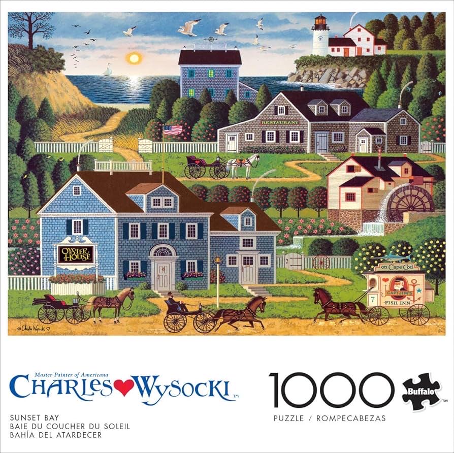 Sunset Bay - Check W Frank - Buffalo Games & Puzzles puzzle collectible [Barcode 079346133277] - Main Image 2