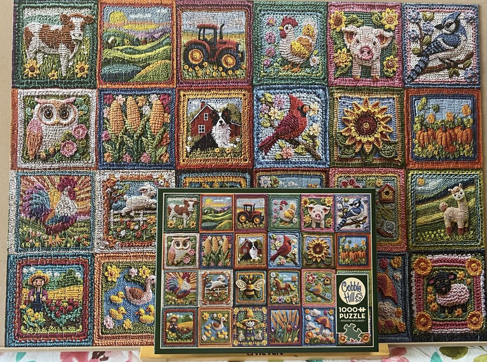 Country Life Crochet - Cobble Hill puzzle collectible [Barcode 625012403207] - Main Image 3