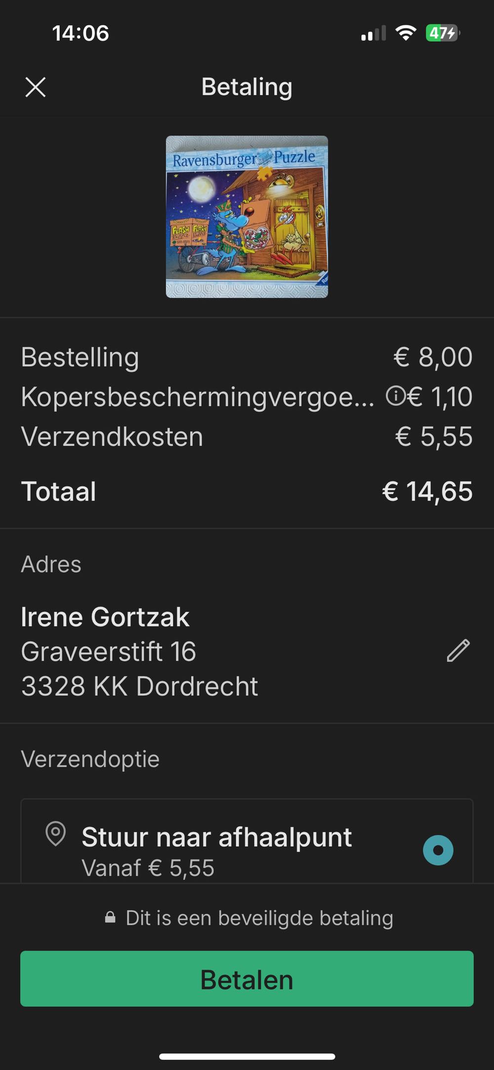 Pizza a Sorpresa Alberto  Lupo SCANNEN  (Karli €14,65) - Ravensburger puzzle collectible - Main Image 3