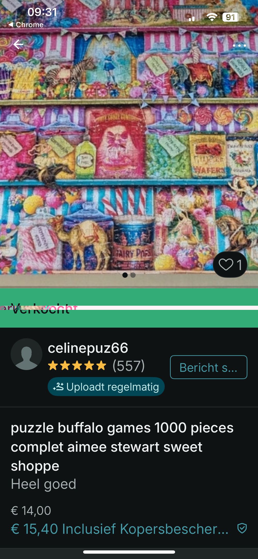 Sweet Shoppe - Buffalo puzzle collectible [Barcode 079346127627] - Main Image 4