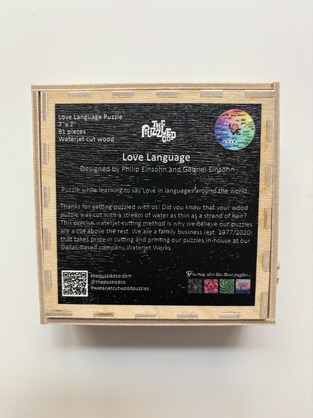 Love Language - The Puzzled Co puzzle collectible - Main Image 2
