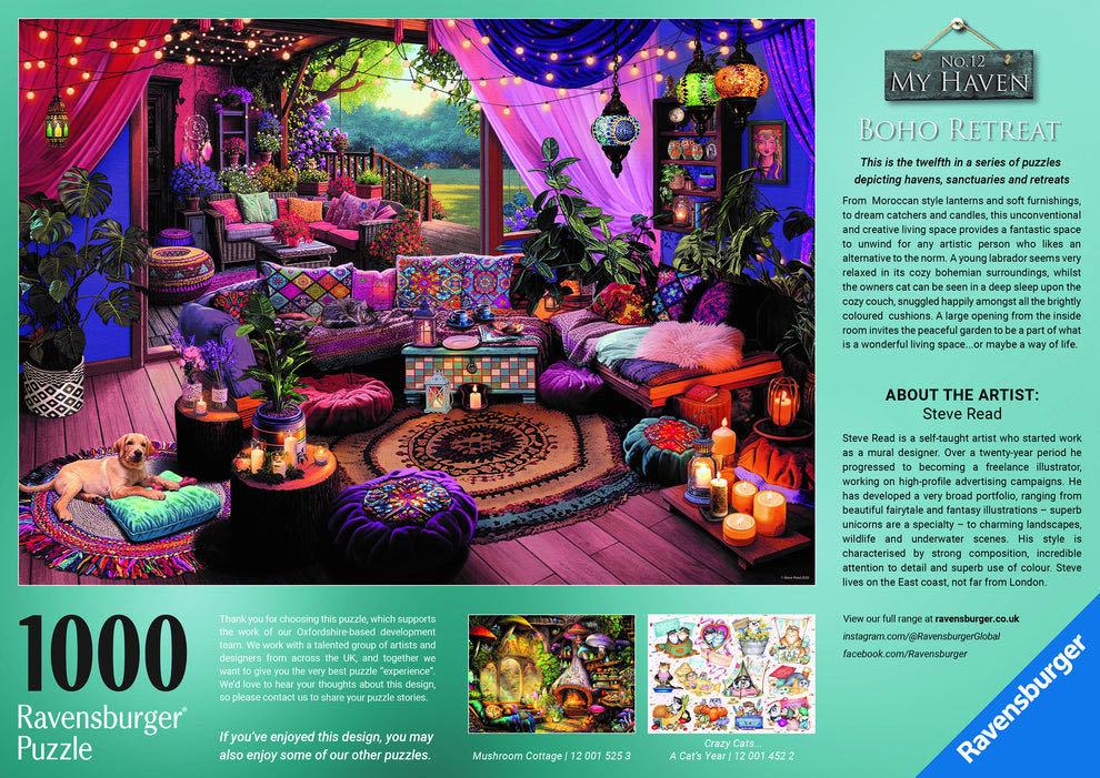 Boho Retreat - My Haven #12 - Ravensburger puzzle collectible [Barcode 4005555014553] - Main Image 3