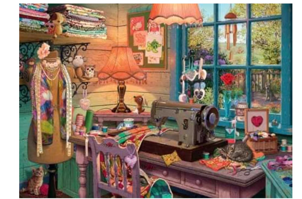 The Sewing Shed (1 Keep) - Ravensbuger puzzle collectible [Barcode 4005555003342] - Main Image 2