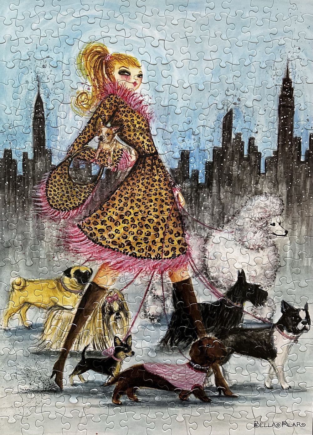 Bella Pilar - Dog walk - Andrews & Blaine puzzle collectible - Main Image 2