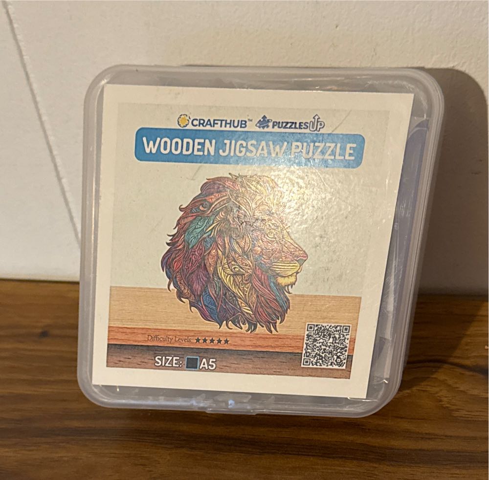 Crafthub Wood Lion Jigsaw A5  puzzle collectible - Main Image 4