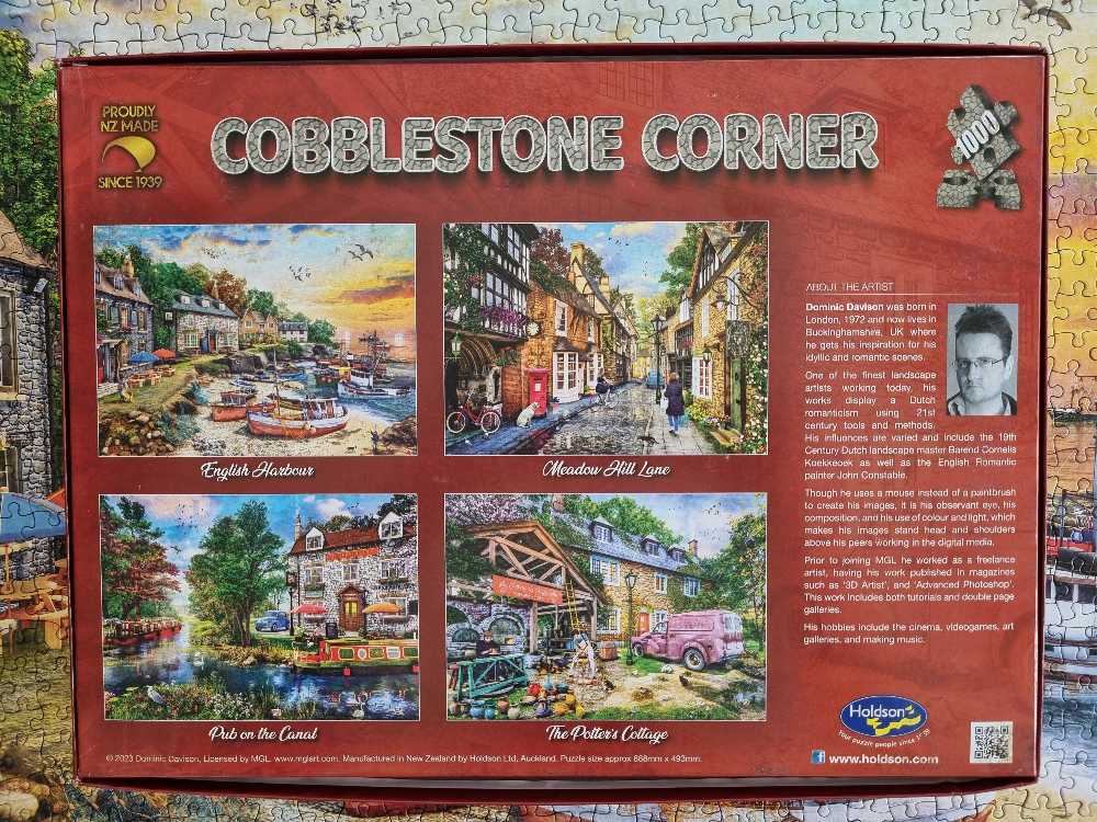 Cobblestone Corner - English Harbour - Holdson puzzle collectible [Barcode 9414131775262] - Main Image 3