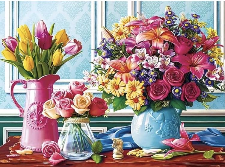 Three Cats In The Garden