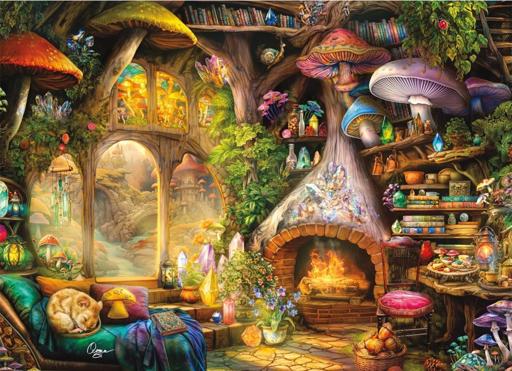 Mushroom Cottage ✅📸 - Ravensburger puzzle collectible [Barcode 4005555015253] - Main Image 2