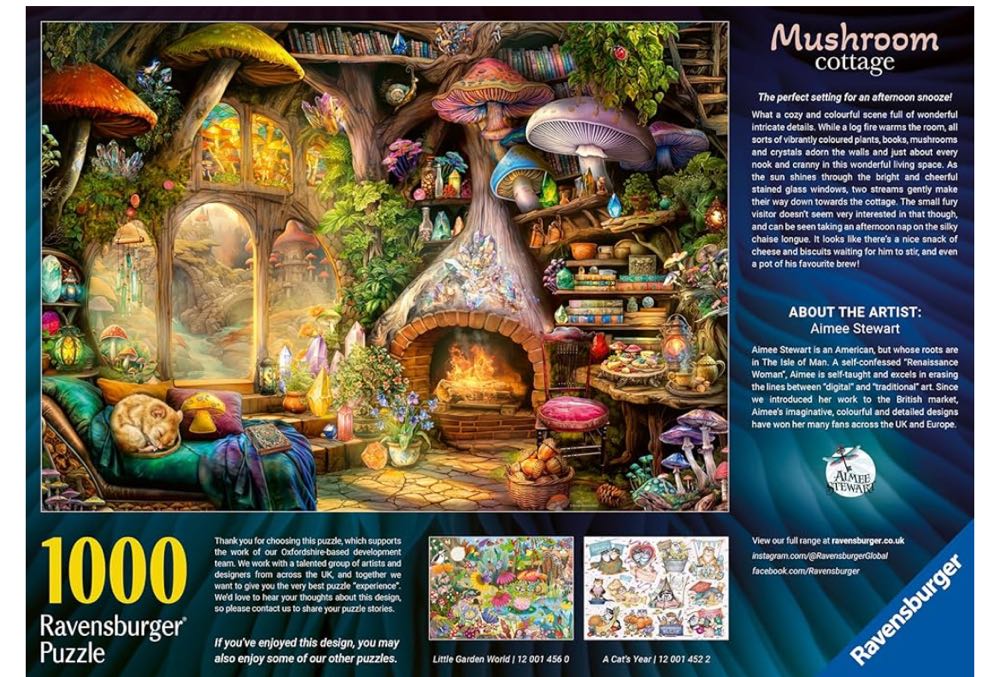 Mushroom Cottage ✅📸 - Ravensburger puzzle collectible [Barcode 4005555015253] - Main Image 3