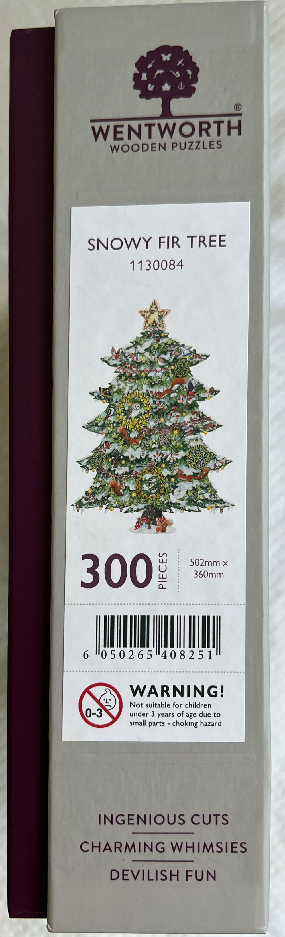 Snowy Fir Tree - Wentworth Wooden Puzzles puzzle collectible [Barcode 6050265408251] - Main Image 2