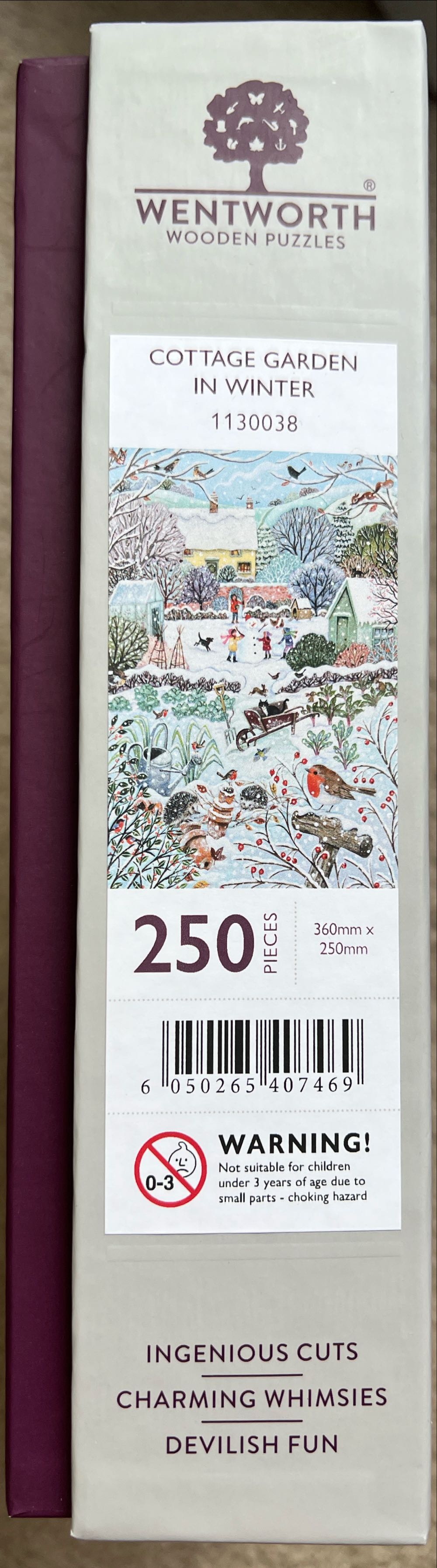 Cottage Garden in Winter - Wentworth puzzle collectible [Barcode 6050265407469] - Main Image 2