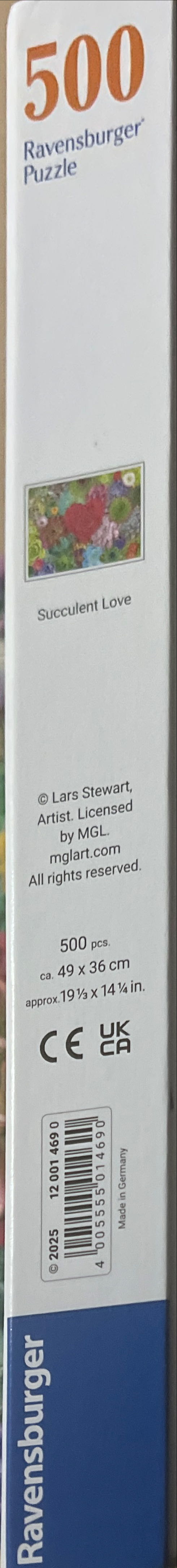 Succulent Love - Ravenburger puzzle collectible [Barcode 4005555014690] - Main Image 3