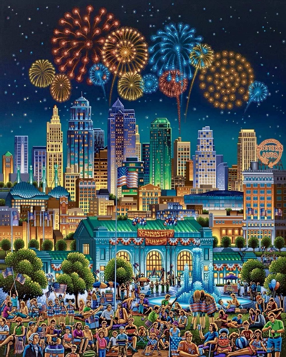 Kansas City - Traded #127 - Dowdle puzzle collectible [Barcode 062610000078] - Main Image 2