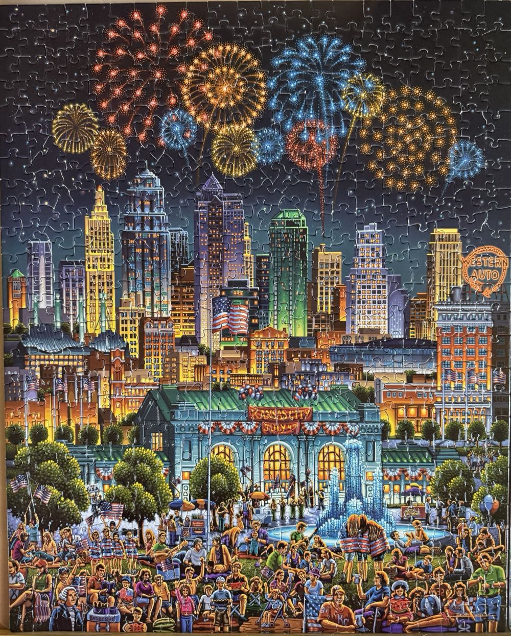 Kansas City - Traded #127 - Dowdle puzzle collectible [Barcode 062610000078] - Main Image 3