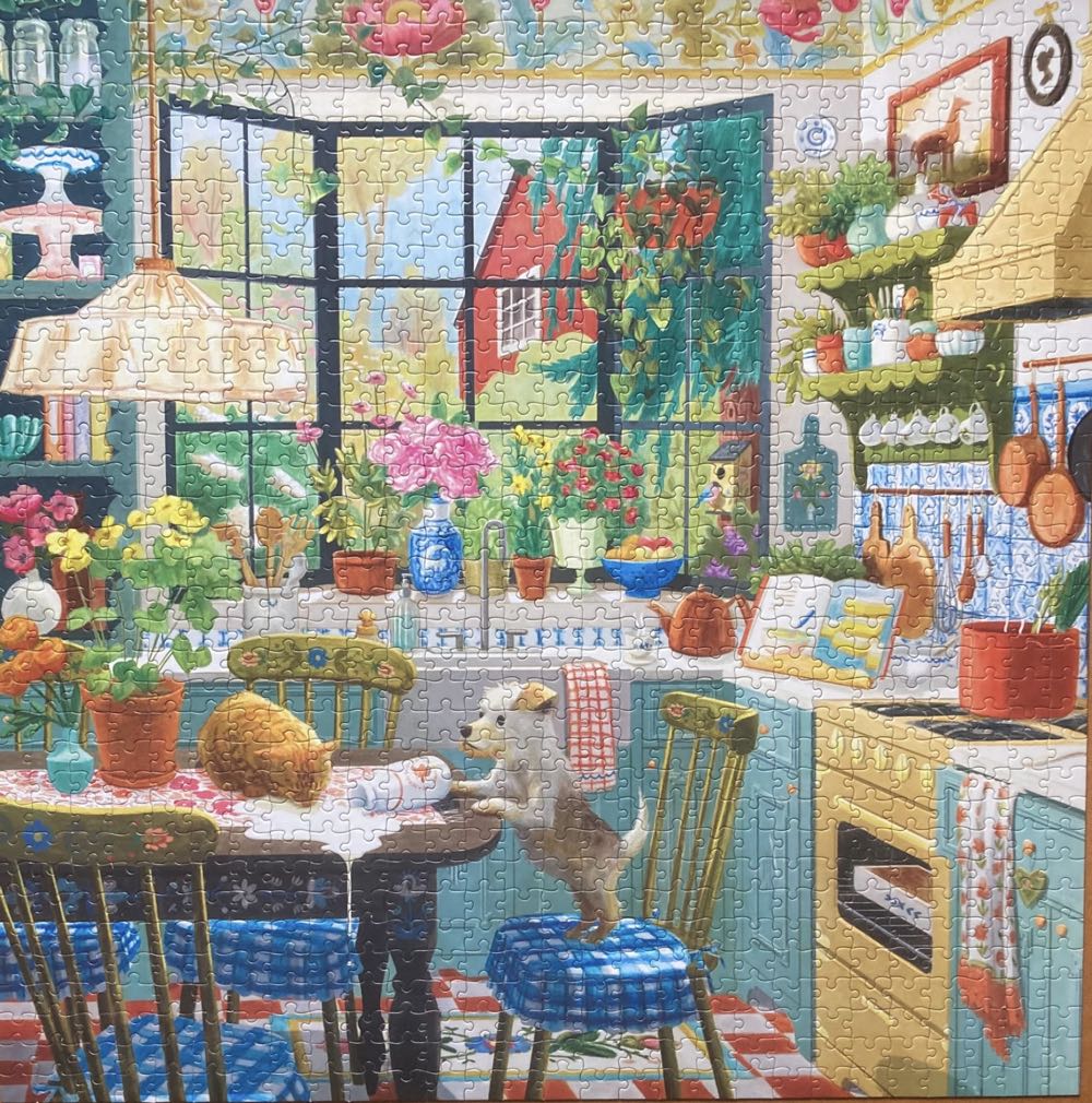 Springtime Kitchen (Tamara lenen) - Eeboo puzzle collectible [Barcode 689196516153] - Main Image 3