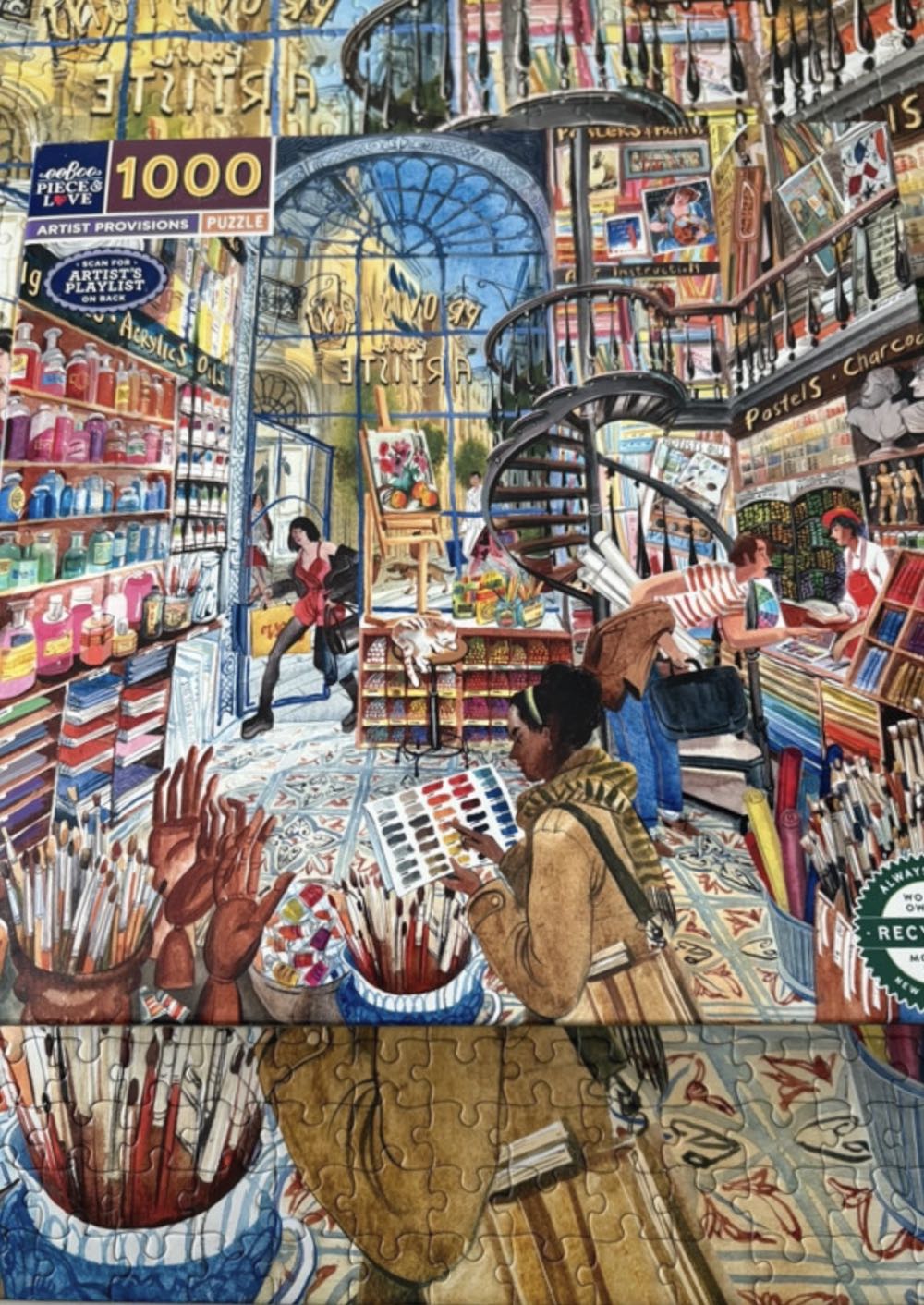 Artist Provisions - Eeboo puzzle collectible [Barcode 689196515354] - Main Image 4