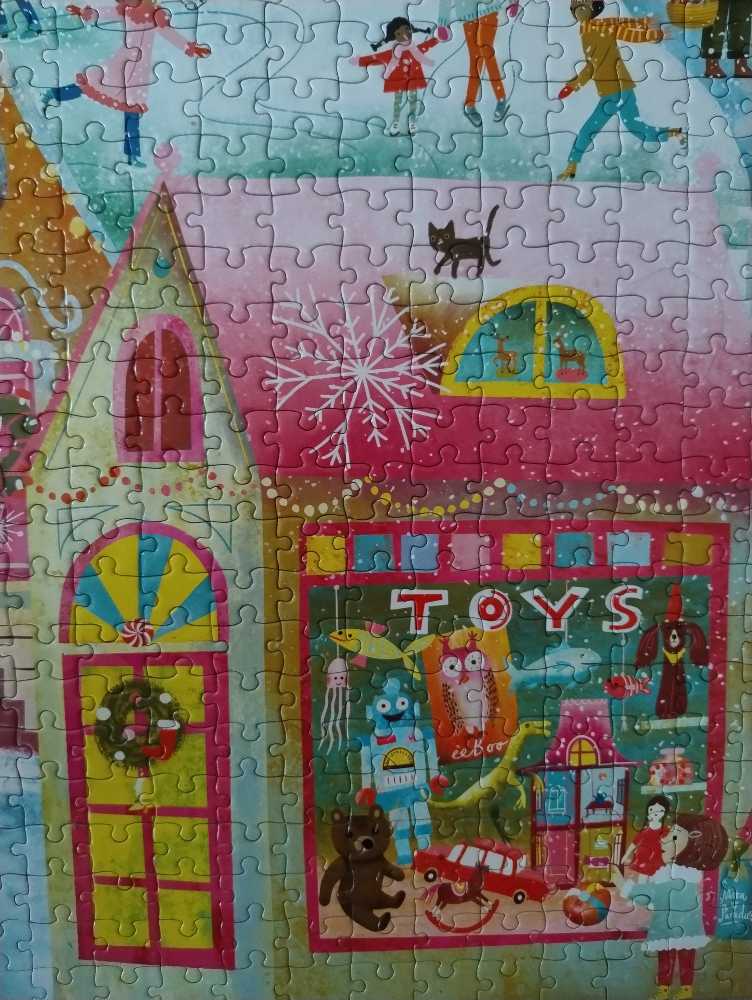 Holiday Village - eeBoo Puzzles puzzle collectible - Main Image 3