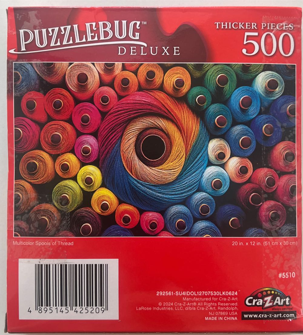 Multicolor Spools of Thread - Craz-Z-Art puzzle collectible [Barcode 4895145425209] - Main Image 2