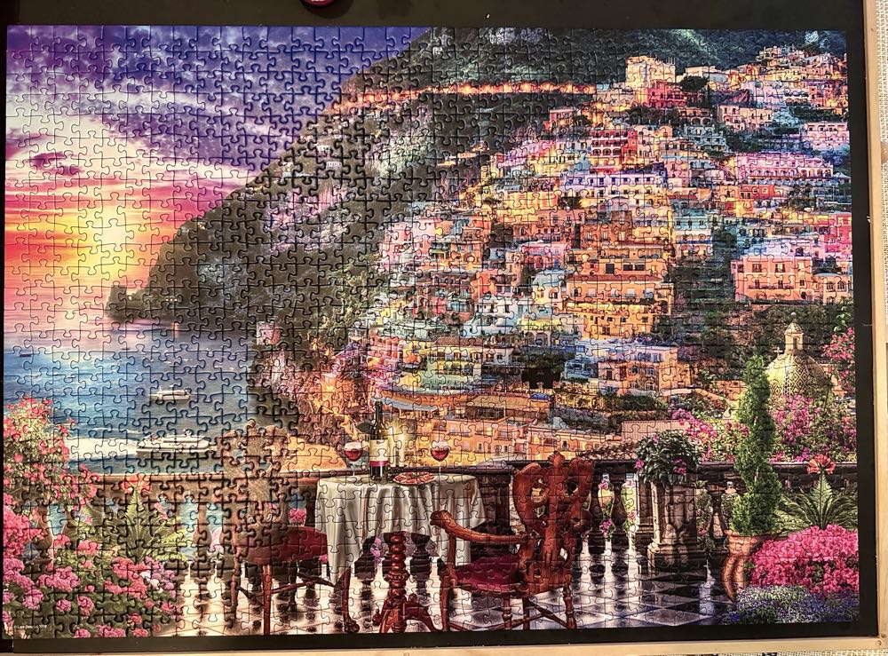 Dinner In Positano - Ravensburger puzzle collectible [Barcode 4005556810222] - Main Image 2