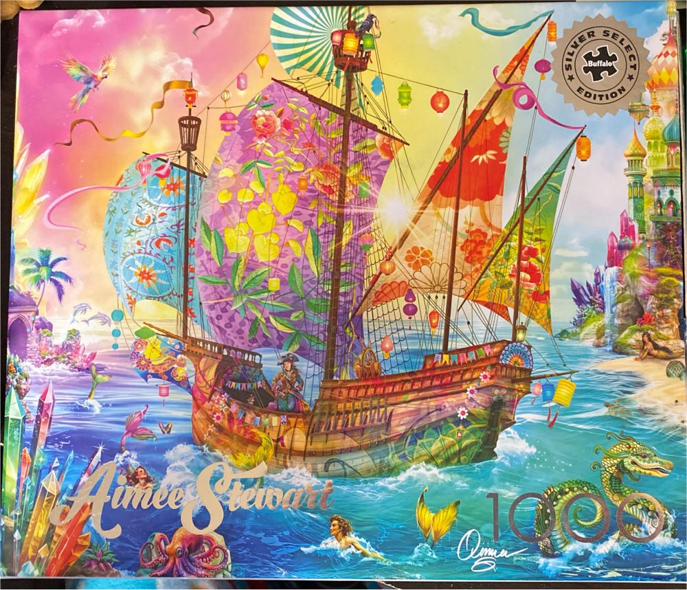 Cystal Dream ship Harbor - Buffalo puzzle collectible [Barcode 079346125173] - Main Image 2