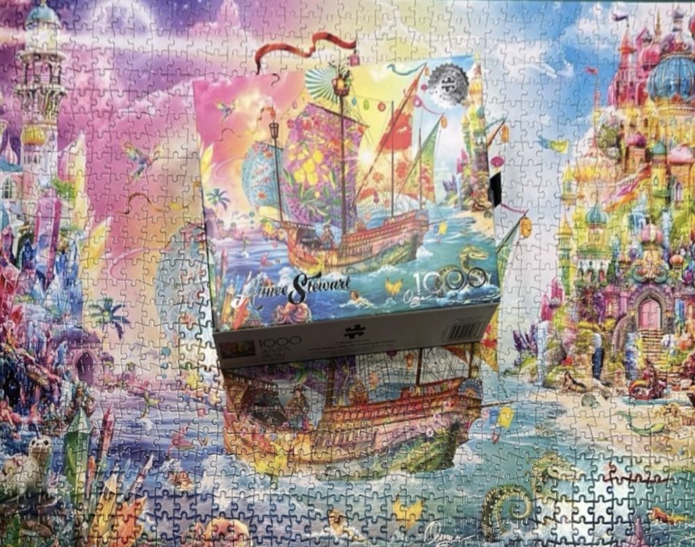 Cystal Dream ship Harbor - Buffalo puzzle collectible [Barcode 079346125173] - Main Image 4