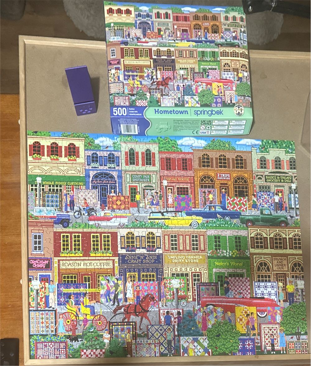 Hometown - Springbok puzzle collectible [Barcode 091683017331] - Main Image 2