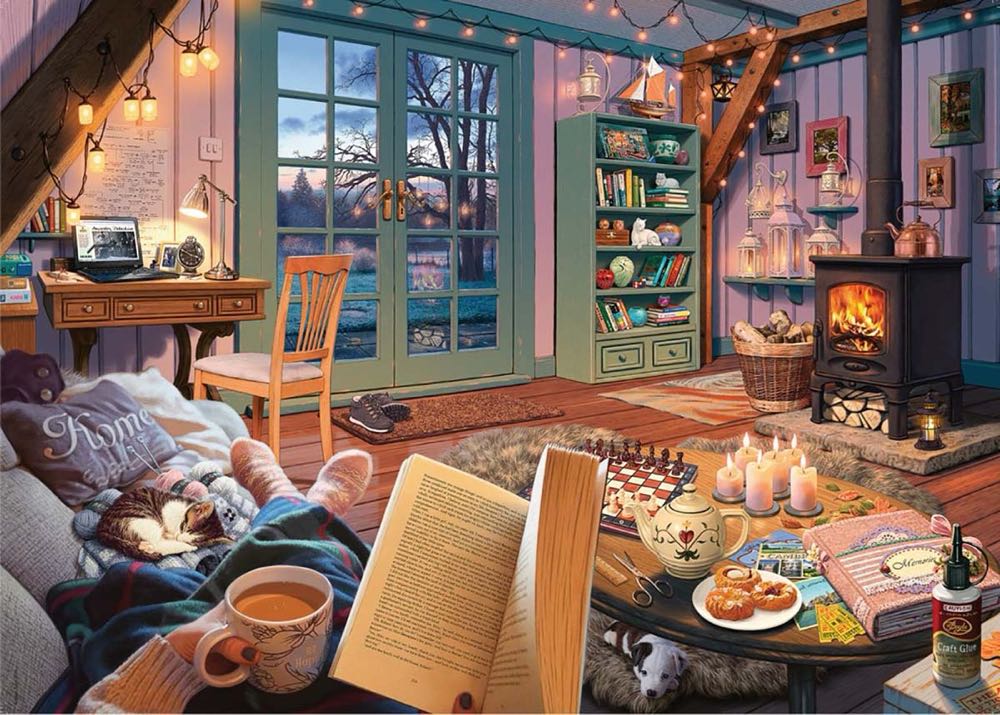 My Cozy Place : Cozy Retreat - Ravensburger puzzle collectible [Barcode 4005556804788] - Main Image 2