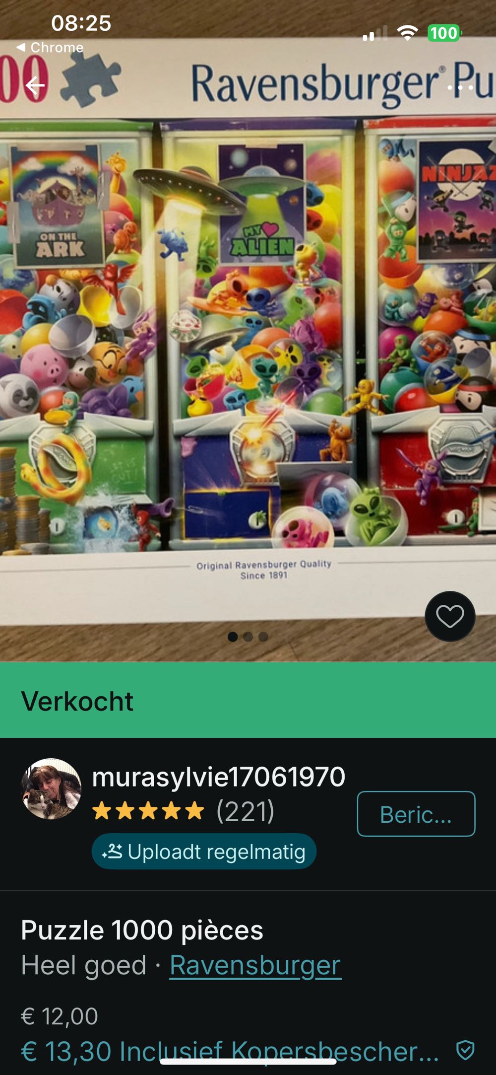 Animals, Aliens, And Ninjas - Ravensburger puzzle collectible [Barcode 4005555014829] - Main Image 4