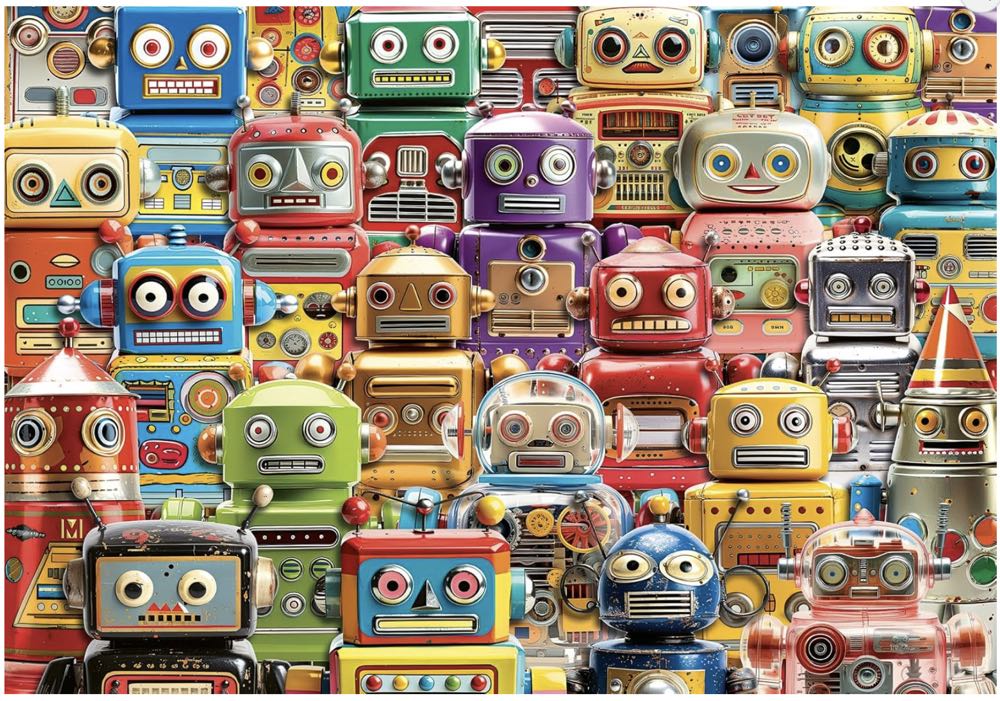 Retro Robots - Ravensburger puzzle collectible [Barcode 4005555013310] - Main Image 3