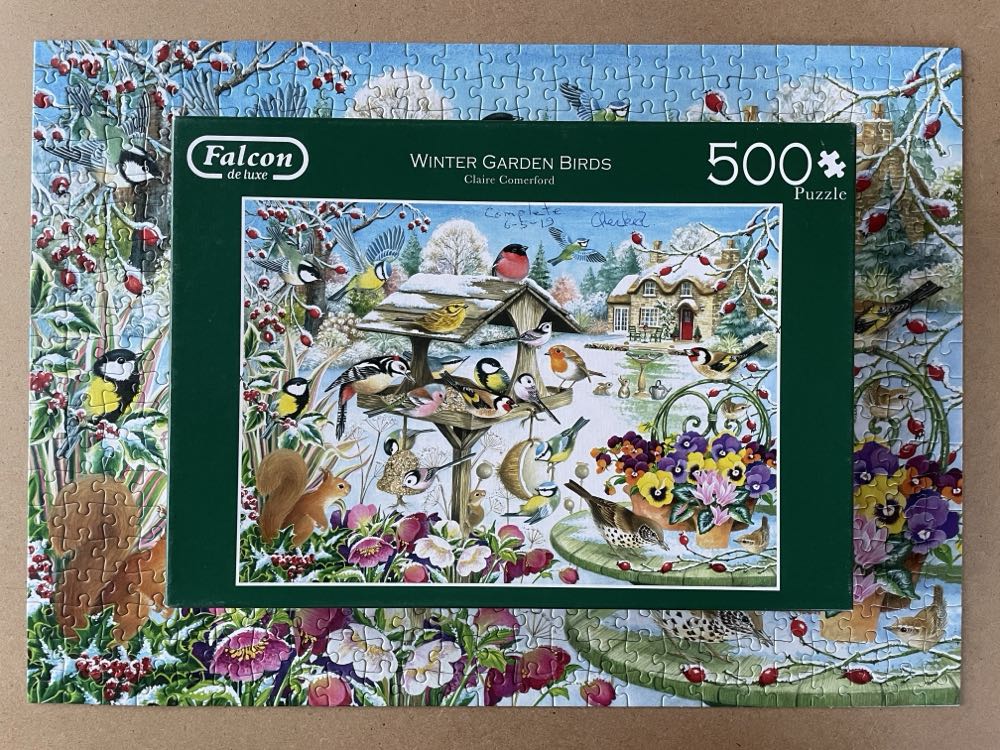 Winter Garden Birds - Falcon puzzle collectible [Barcode 8710126111833] - Main Image 2
