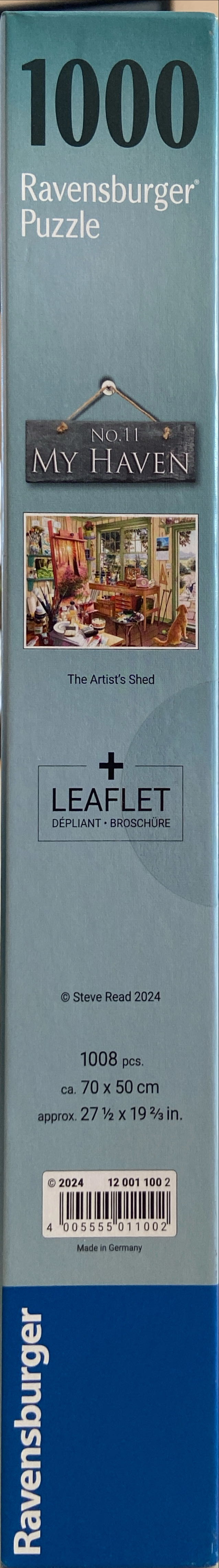 My Haven #11: The Artist Shed - Ravensburger puzzle collectible [Barcode 4005555011002] - Main Image 2