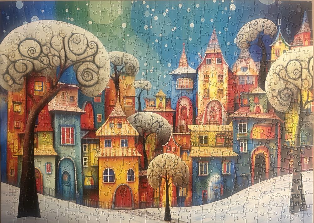 Whimsical Town: Winter Whimsy - MasterPieces puzzle collectible [Barcode 705988325175] - Main Image 2