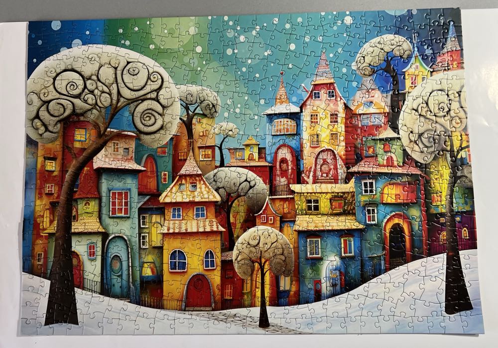 Whimsical Town: Winter Whimsy - MasterPieces puzzle collectible [Barcode 705988325175] - Main Image 3